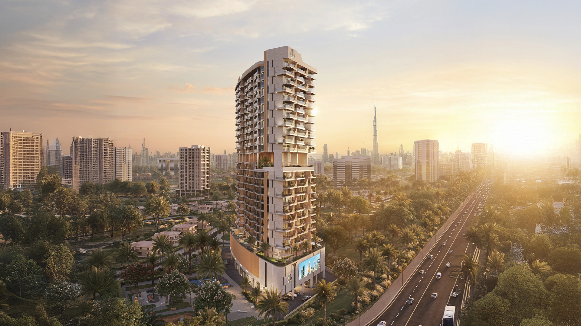 Rabdan Gates residential tower in Majan, Dubailand