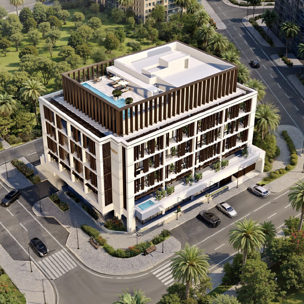Architectural detail of Rabdan Square by ERGA
